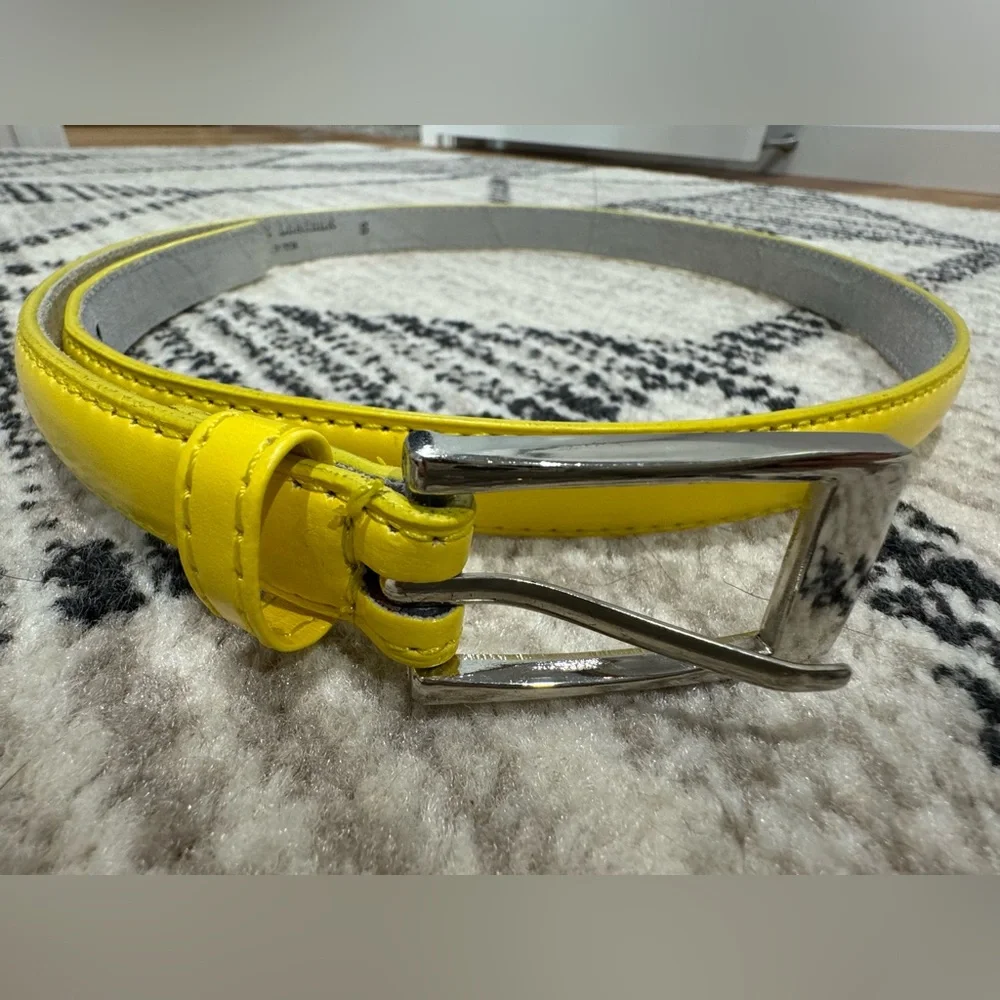 Yellow Genuine Leather built size small